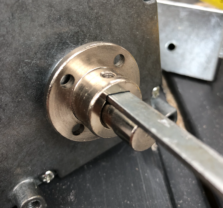 Flange with key