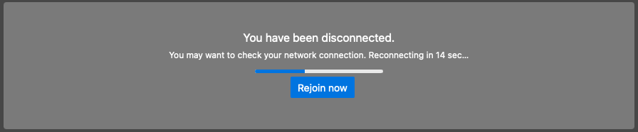 Jitsi Disconnected