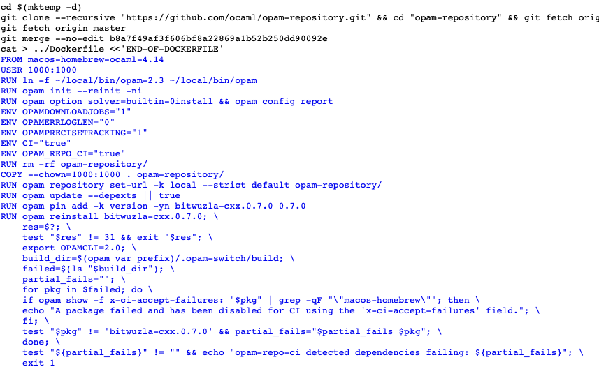Debugging OBuilder on macOS