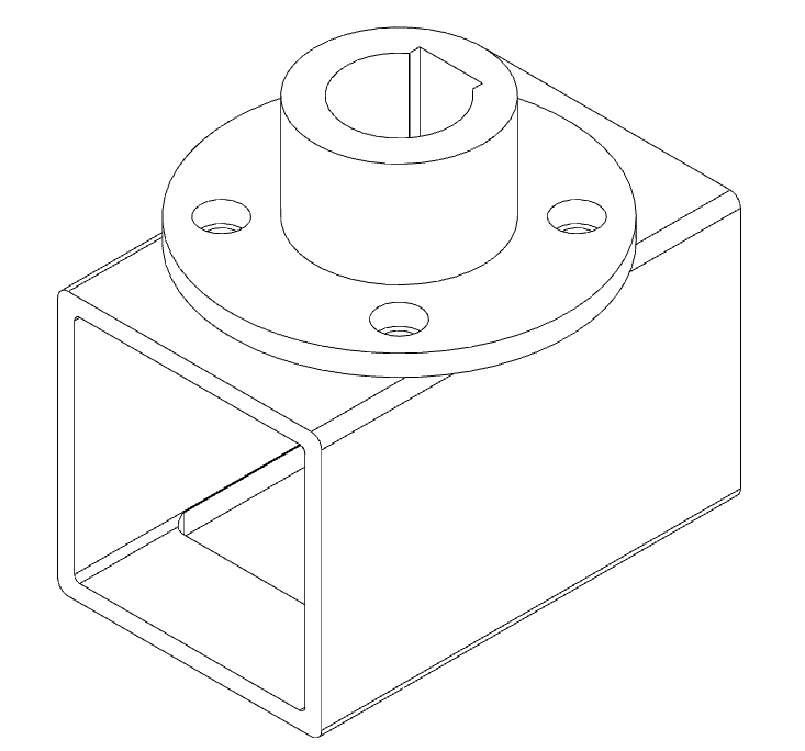 Flang in place